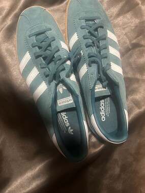 Adidas Bermuda 'Mystery Green' Suede Sneakers with Gum Sole